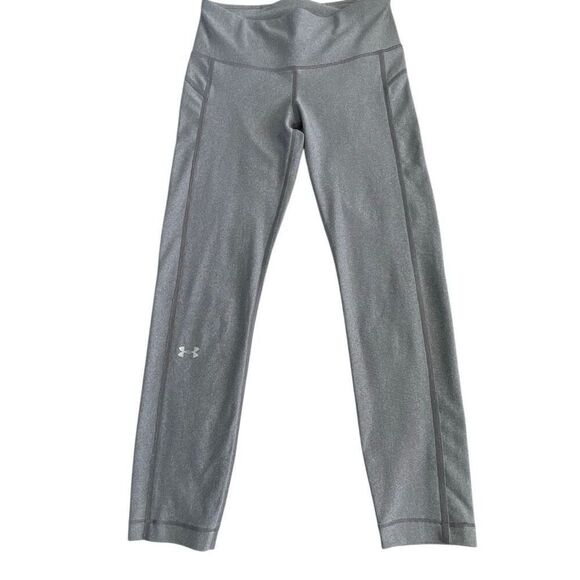 EUC Under Armour Women’s Dri-Fit HeatGear Gray Compression Capri 3/4 Leggings - - Picture 1 of 8
